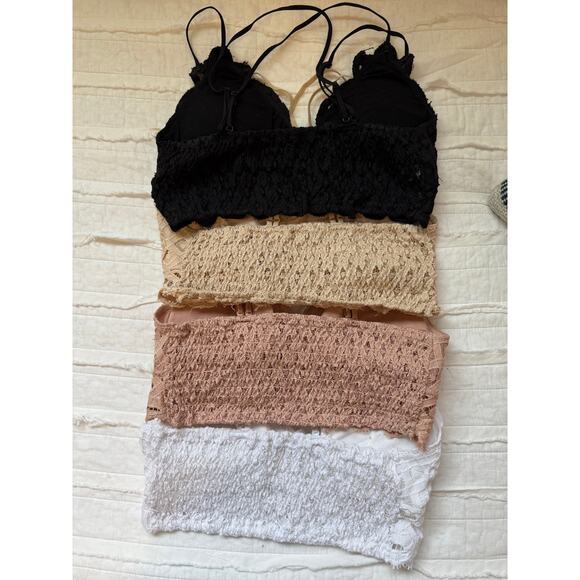 Free People + Wishlist Lace Bralette Bundle | 5-Piece Intimates Lot Size S/M - Picture 7 of 8